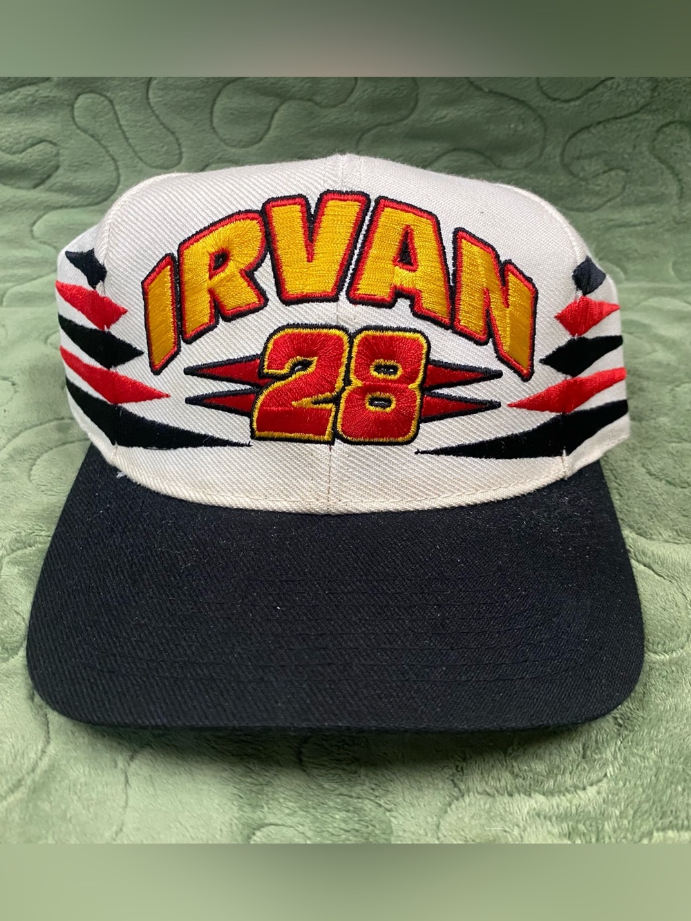 Ernie Irvan #28 VTG 90s Logo Athletic Hat Cap Snapback Texaco Havoline NASCAR